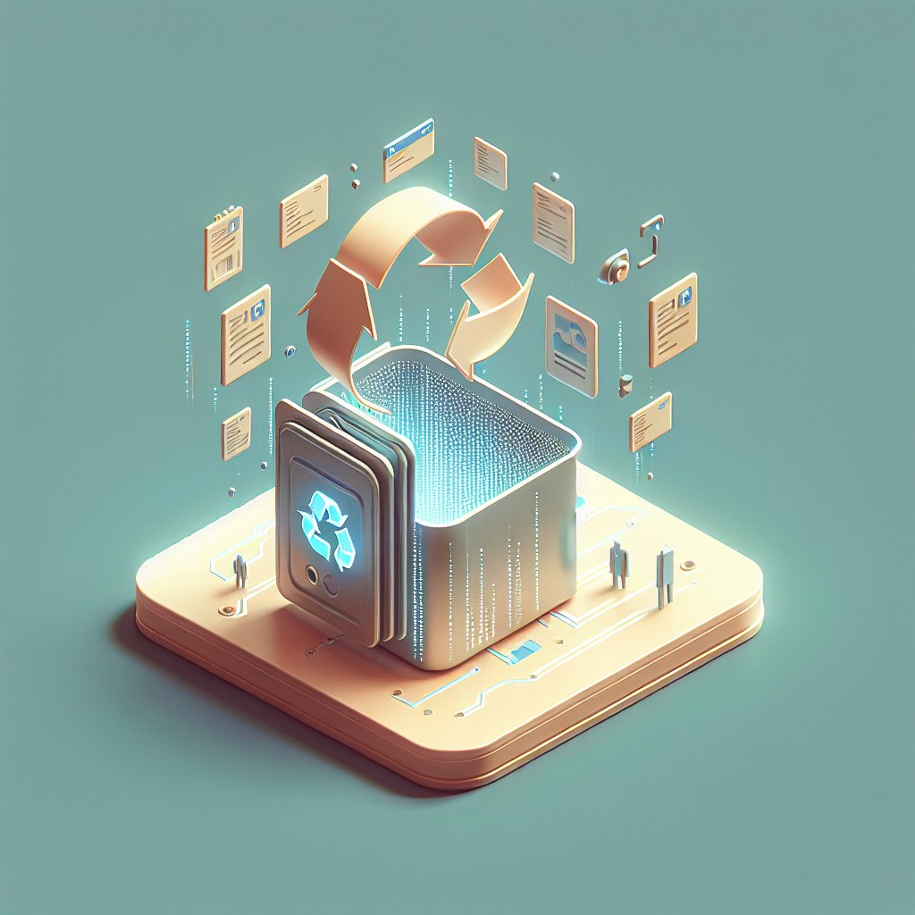 Recuperación de datos tras eliminar archivos de la papelera de reciclaje.